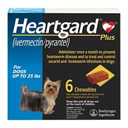 Heartgard Plus for Dogs up to 25 lbs 6 ct - Item # 167RX
