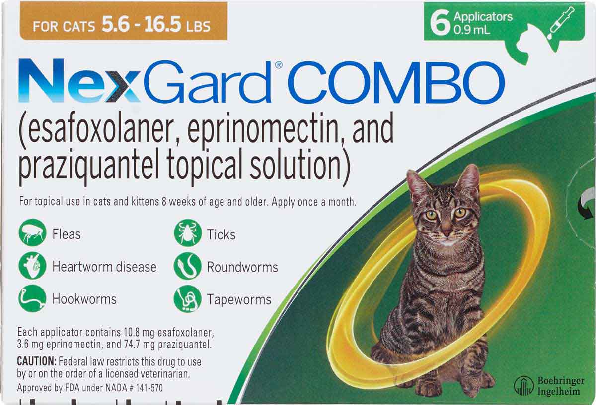 Valley Vet - NexGard Combo Topical for Cats Boehringer Ingelheim - Safe ...