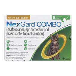 NexGard Combo Topical for Cats 5.6-16.5 lbs 6 ct - Item # 1682RX