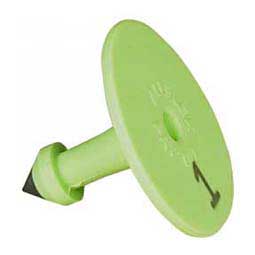 Global Numbered Small Cattle ID Ear Tags Green - Item # 16830