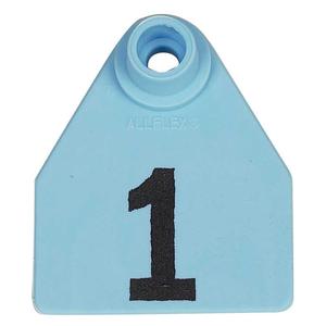 Allflex Global Numbered Medium Cattle ID Ear Tags Blue - Item # 16831