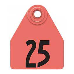 Allflex Global-Numbered-Medium-Cattle-ID-Ear-Tags Red - Item # 16831