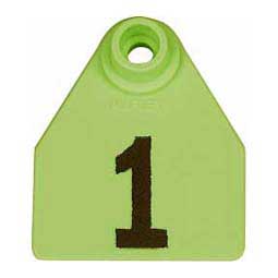 Allflex Global-Numbered-Medium-Cattle-ID-Ear-Tags Green - Item # 16831
