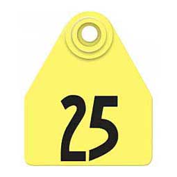 Allflex Global-Numbered-Medium-Cattle-ID-Ear-Tags Yellow - Item # 16831