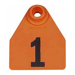 Allflex Global-Numbered-Medium-Cattle-ID-Ear-Tags Orange - Item # 16831