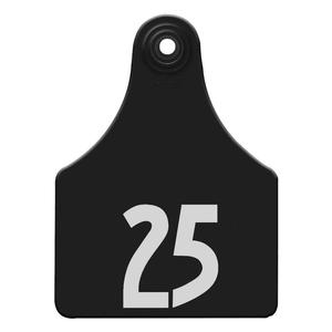 Allflex Global Numbered Large Calf ID Ear Tags Black - Item # 16832