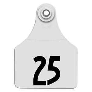Allflex Global Numbered Large Calf ID Ear Tags White - Item # 16832