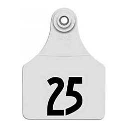 Global Numbered Large (Calf) ID Ear Tags White - Item # 16832