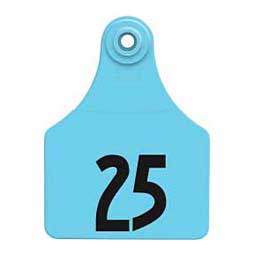 Global Numbered Large (Calf) ID Ear Tags Blue - Item # 16832