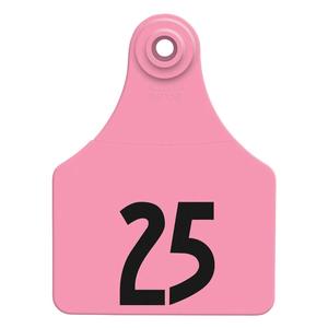 Allflex Global Numbered Large Calf ID Ear Tags Pink - Item # 16832