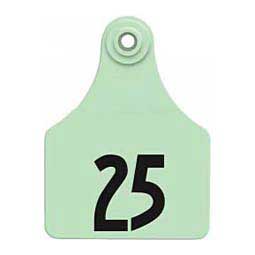 Allflex Global Numbered Large (Calf) ID Ear Tags Green - Item # 16832
