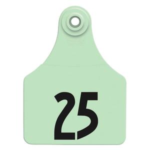Allflex Global Numbered Large Calf ID Ear Tags Green - Item # 16832
