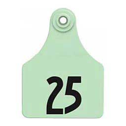 Global Numbered Large (Calf) ID Ear Tags Green - Item # 16832