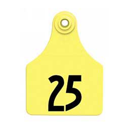 Allflex Global Numbered Large (Calf) ID Ear Tags Yellow - Item # 16832