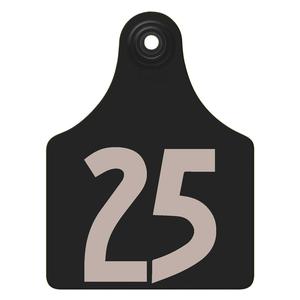 Allflex Global Numbered Maxi Cattle ID Ear Tags Black - Item # 16833