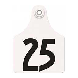 Allflex Global Numbered Maxi Cattle ID Ear Tags White - Item # 16833
