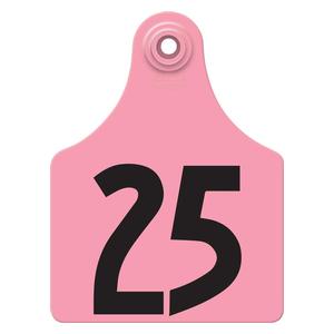 Allflex Global Numbered Maxi Cattle ID Ear Tags Pink - Item # 16833