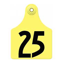 Allflex Global Numbered Maxi Cattle ID Ear Tags Yellow - Item # 16833
