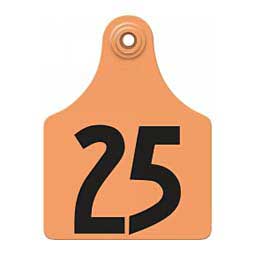 Allflex Global Numbered Maxi Cattle ID Ear Tags Orange - Item # 16833