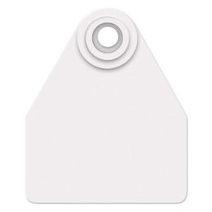 Allflex Global Blank Medium Cattle ID Ear Tags White - Item # 16835