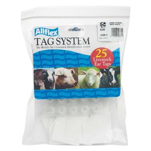 Allflex Global Blank Large Calf ID Ear Tags White - Item # 16836