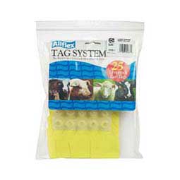 Allflex Global Blank Large Calf ID Ear Tags Yellow - Item # 16836