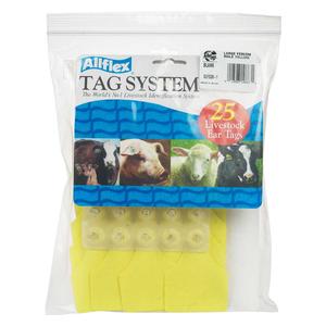 Allflex Global Blank Large Calf ID Ear Tags Yellow - Item # 16836