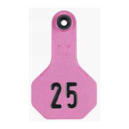 Numbered Small Cattle ID Ear Tags Pink - Item # 16858