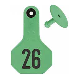 Numbered Small Cattle ID Ear Tags Green - Item # 16858