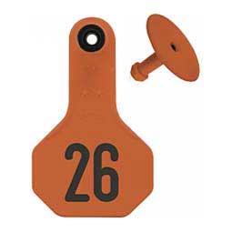 Numbered Small Cattle ID Ear Tags Orange - Item # 16858