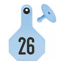 Numbered Medium Cattle ID Ear Tags Blue - Item # 16859
