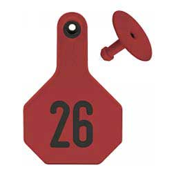Numbered Medium Cattle ID Ear Tags Red - Item # 16859