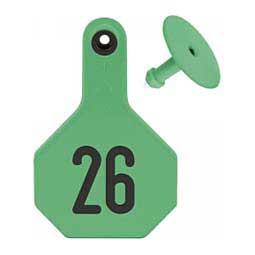 Numbered Medium Cattle ID Ear Tags Green - Item # 16859