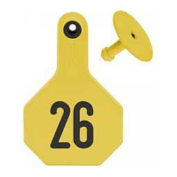Numbered Medium Cattle ID Ear Tags Yellow - Item # 16859