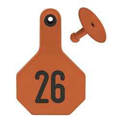Numbered Medium Cattle ID Ear Tags Orange - Item # 16859