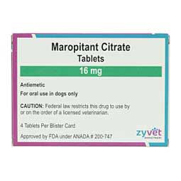 Maropitant Citrate for Dogs 16 mg 4 ct - Item # 1685RX