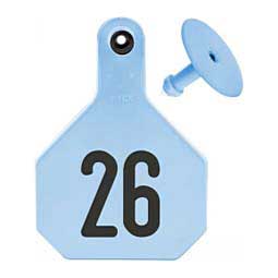 Numbered Large Cattle ID Ear Tags Blue - Item # 16860