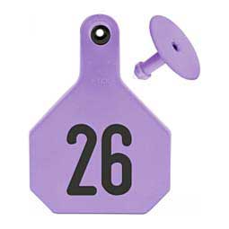 Numbered Large Cattle ID Ear Tags Purple - Item # 16860