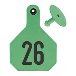 Numbered Large Cattle ID Ear Tags Green - Item # 16860