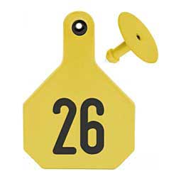 Numbered Large Cattle ID Ear Tags Yellow - Item # 16860