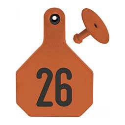 Numbered Large Cattle ID Ear Tags Orange - Item # 16860