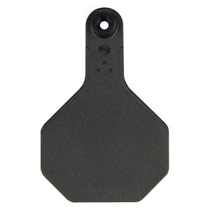 Blank Medium Cattle ID Ear Tags Black - Item # 16862