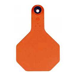 Blank Medium Cattle ID Ear Tags Orange - Item # 16862