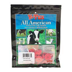 Extra Buttons for Cattle ID Ear Tags Red - Item # 16864