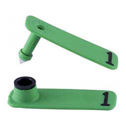 Sheep Ear Tags - Numbered SheepStar ID Tags Green - Item # 16866