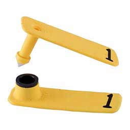 Sheep Ear Tags - Numbered SheepStar ID Tags Yellow - Item # 16866