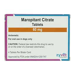 Maropitant Citrate for Dogs 60 mg 4 ct - Item # 1687RX