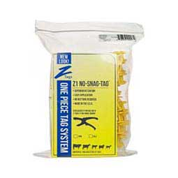 No-Snag Blank Cow ID Ear Tags Yellow - Item # 16880
