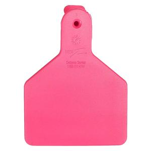 No-Snag Blank Calf ID Ear Tags Pink 100 ct - Item # 16882