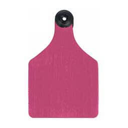 Universal 3'' Blank Large Cattle ID Ear Tags Pink/Black Center - Item # 16884